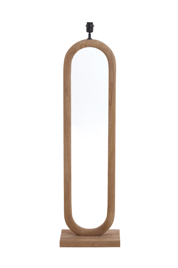 Rustic Elegance: Wooden Floor Lamp 35x20x119 cm