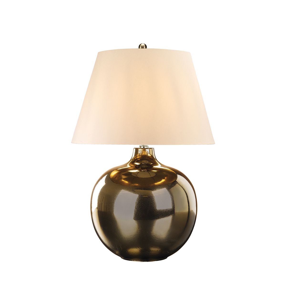 Ottoman 1 Light Table Lamp - Ivory shade Bronze Metalic, Ivory Shade
