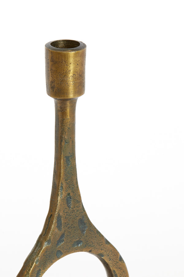Antique Bronze Laredo Candle Holder - 10x30 cm