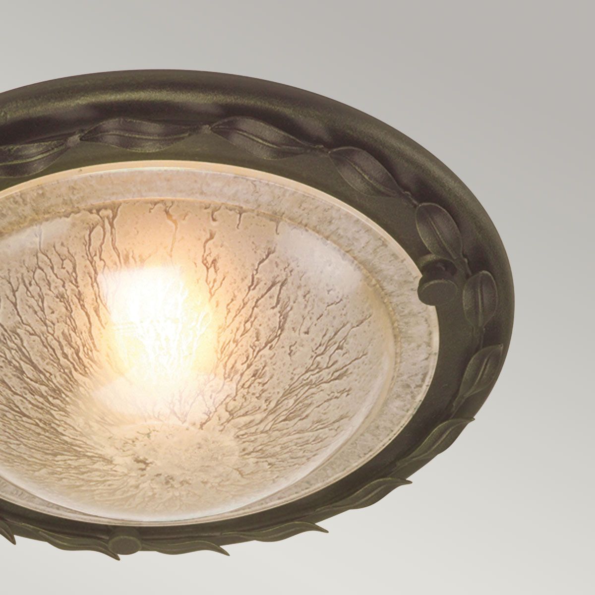 Elegant Olivia Flush Mount Light in Black and Gold
