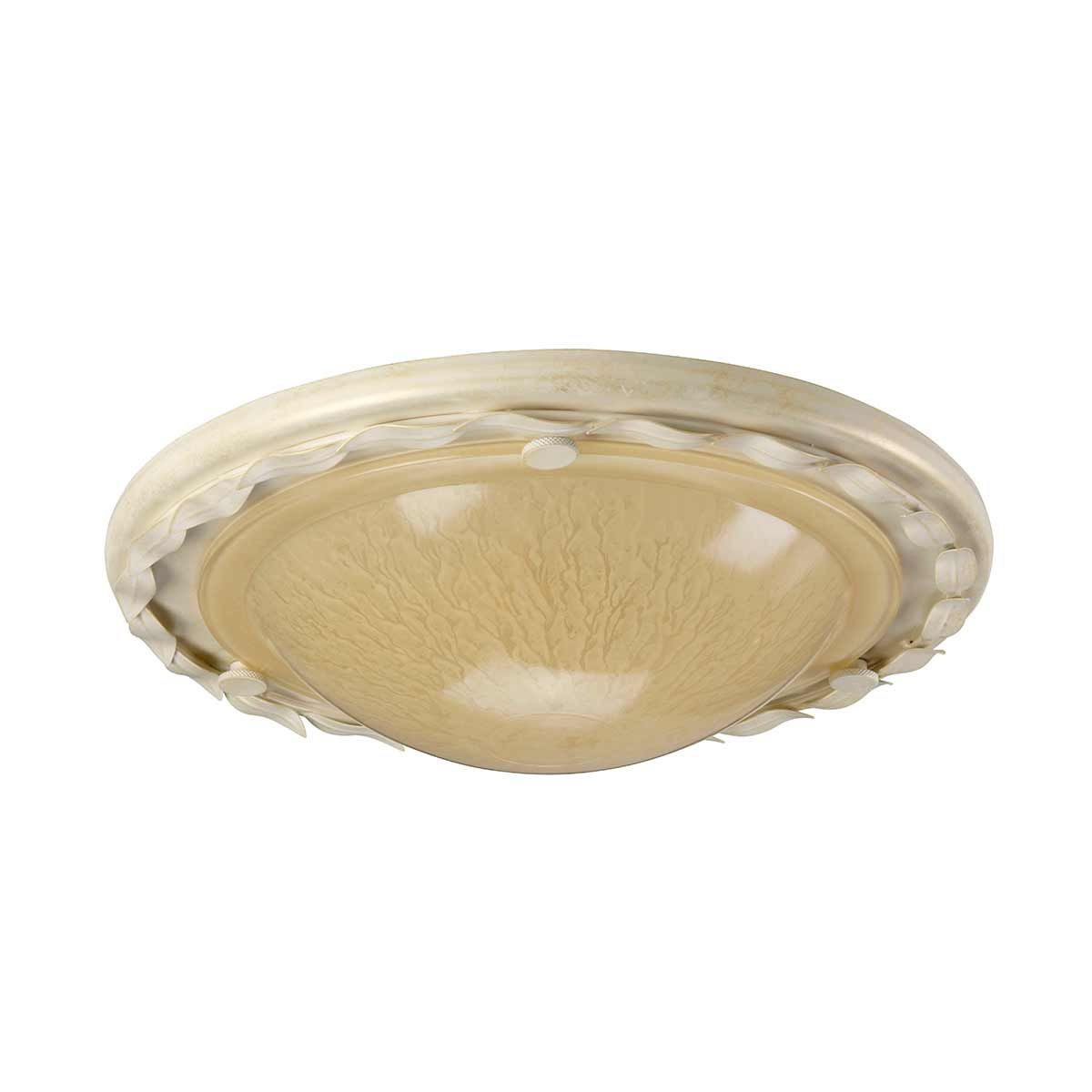 Olivia Ivory/Gold Elegance Flush Light