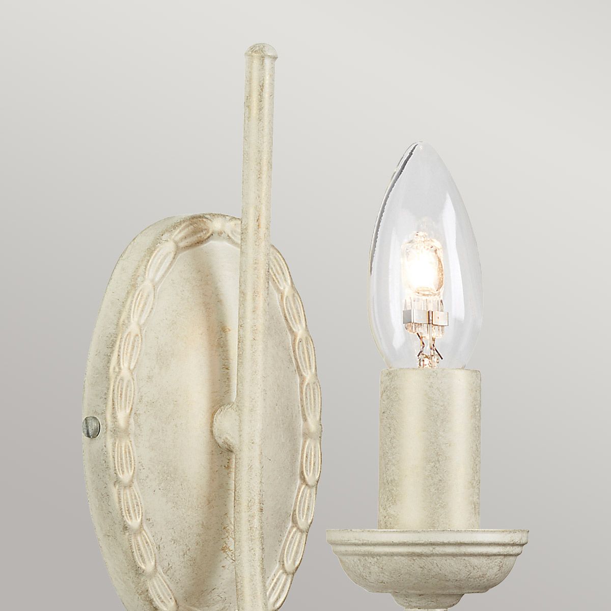Olivia 1-Light Ivory/Gold Wall Sconce
