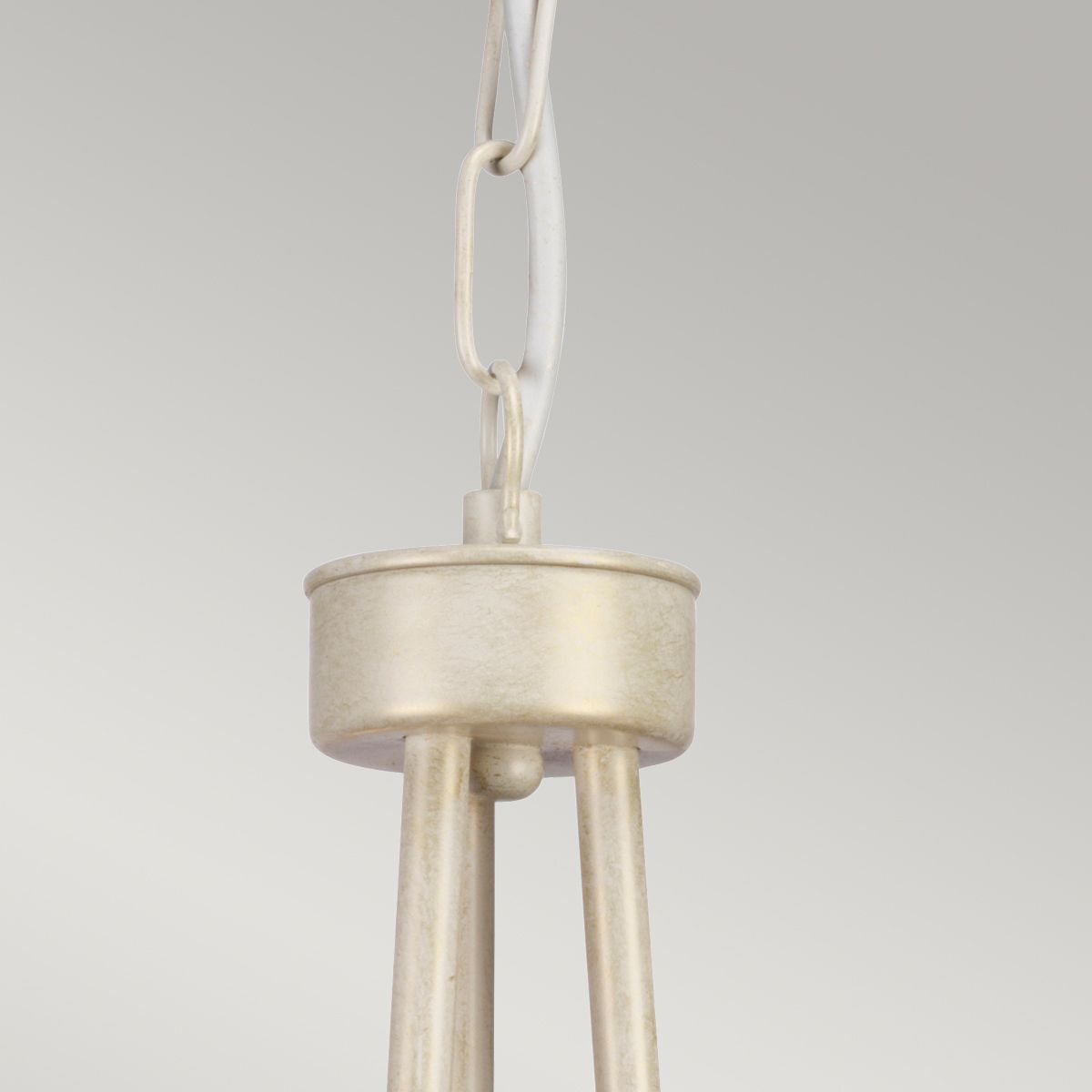 Olivia Elegance 3-Light Handcrafted Chandelier in Ivory and Gold