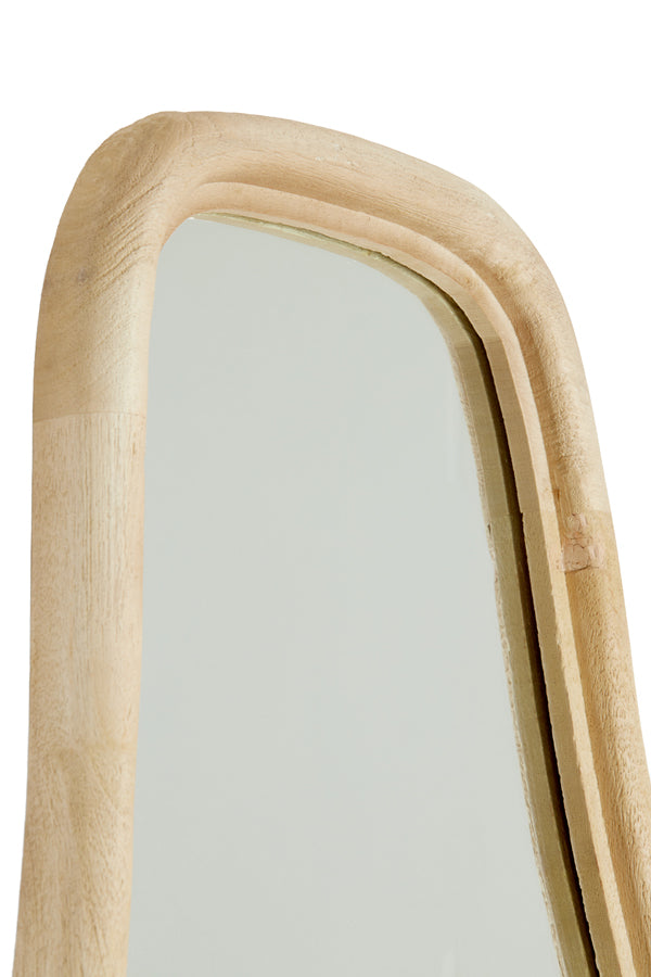 Natural Matt Wood Mirror Celano 80x44x4 cm