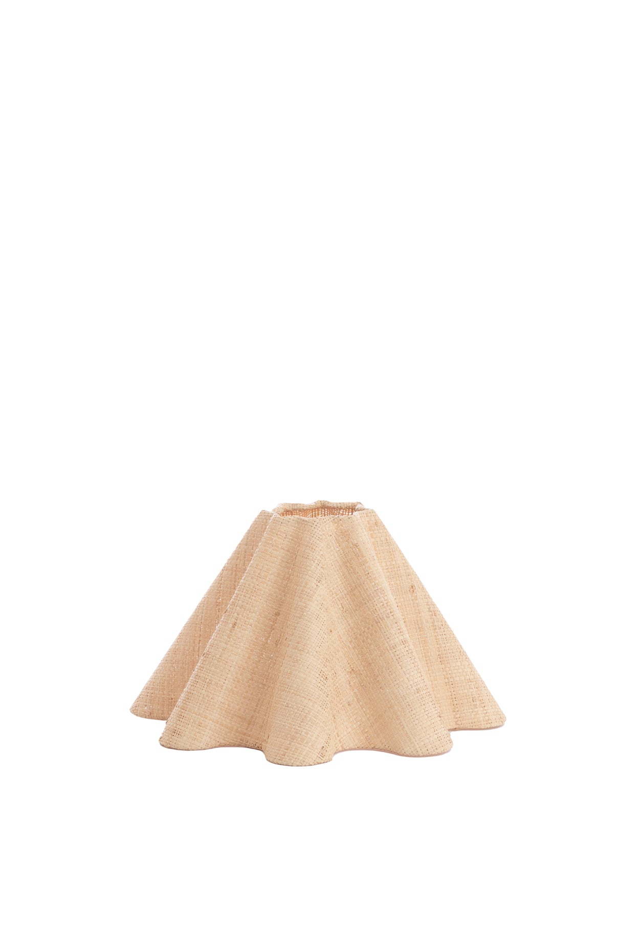 Natural Bezaha Wave Round Shade Ø50x45 cm