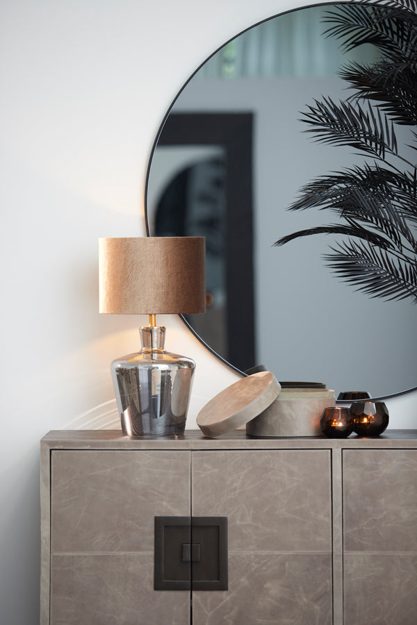 Lubis Brown 30x30x21 cm Cylinder Lampshade