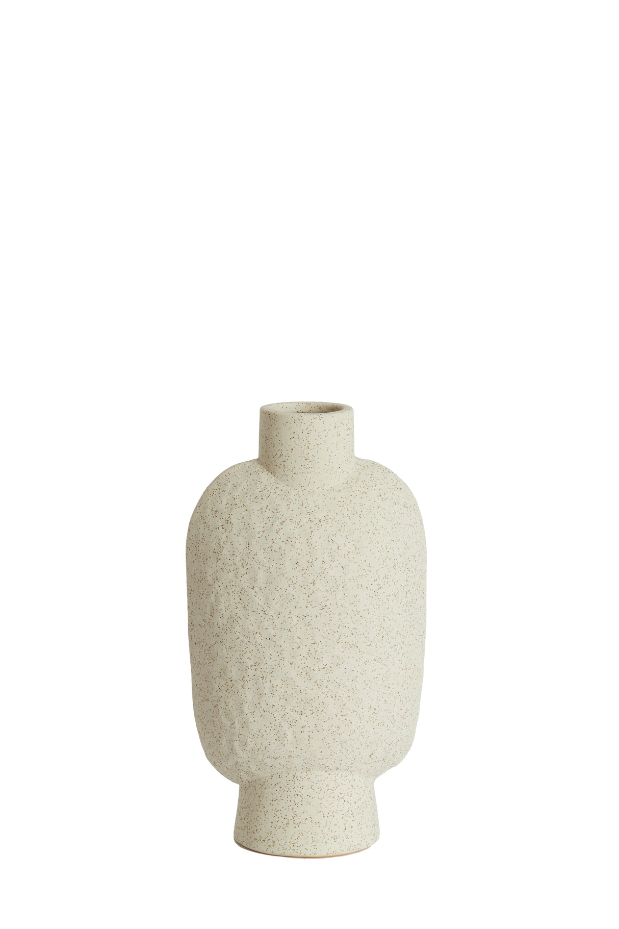 Elegant Matt Cream Namtu Ceramic Vase - 15.5x10x28.5 cm