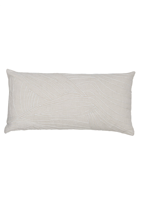 Textured Sandstone Lumbar Cushion 60x30 cm