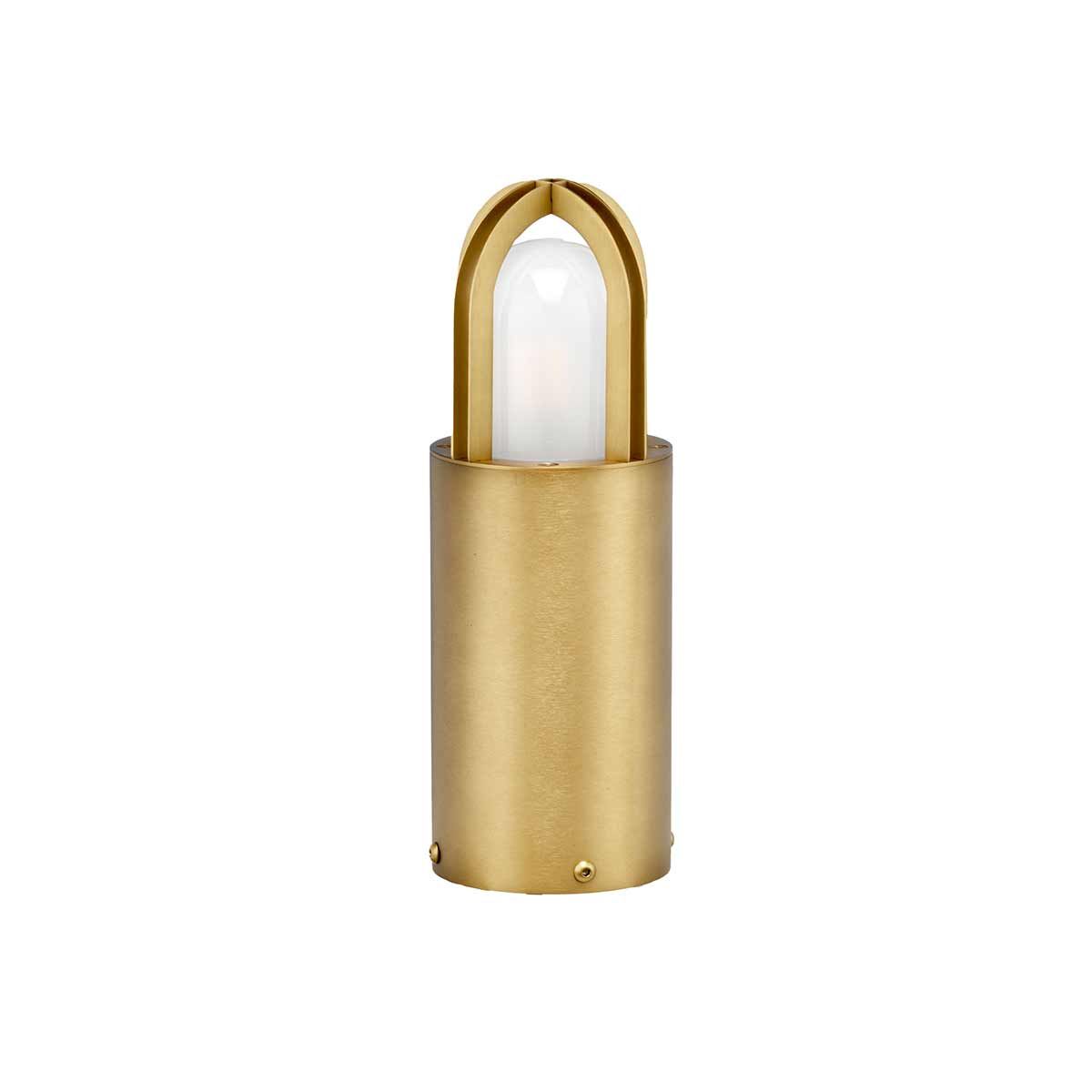 Paignton Antique Brass Outdoor Mini Bollard Light