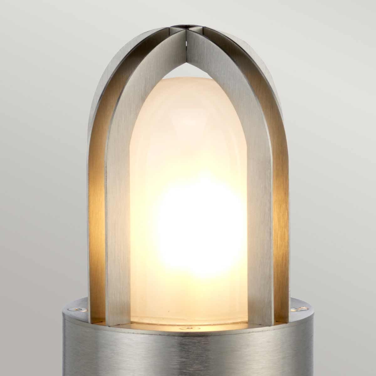 Paignton Modern Outdoor Stainless Steel Bollard Light