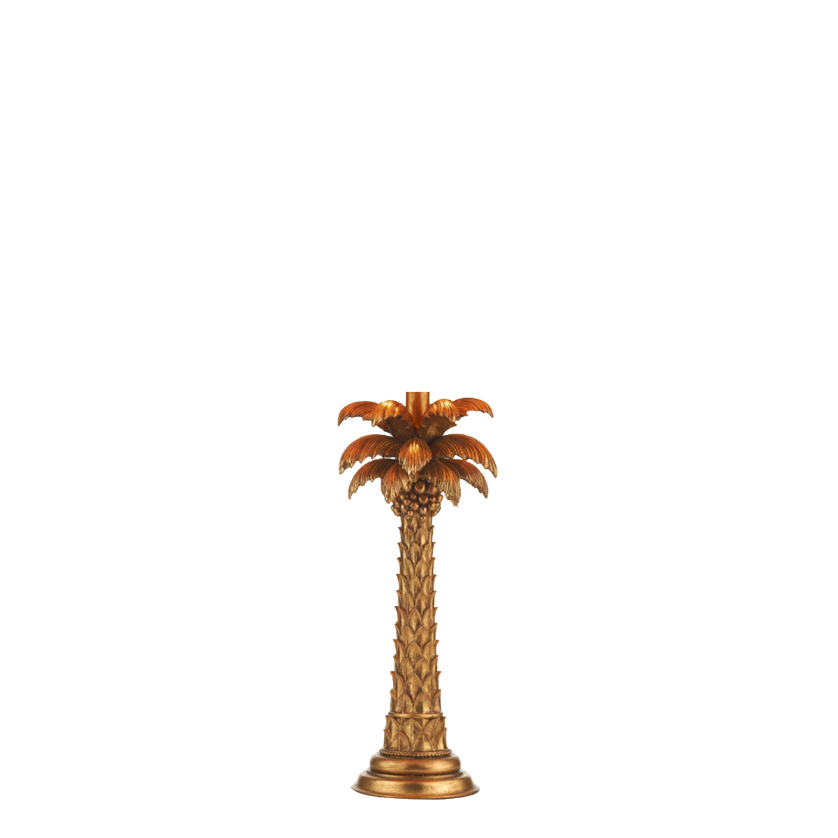 Palm Table Lamp Gold Base Only