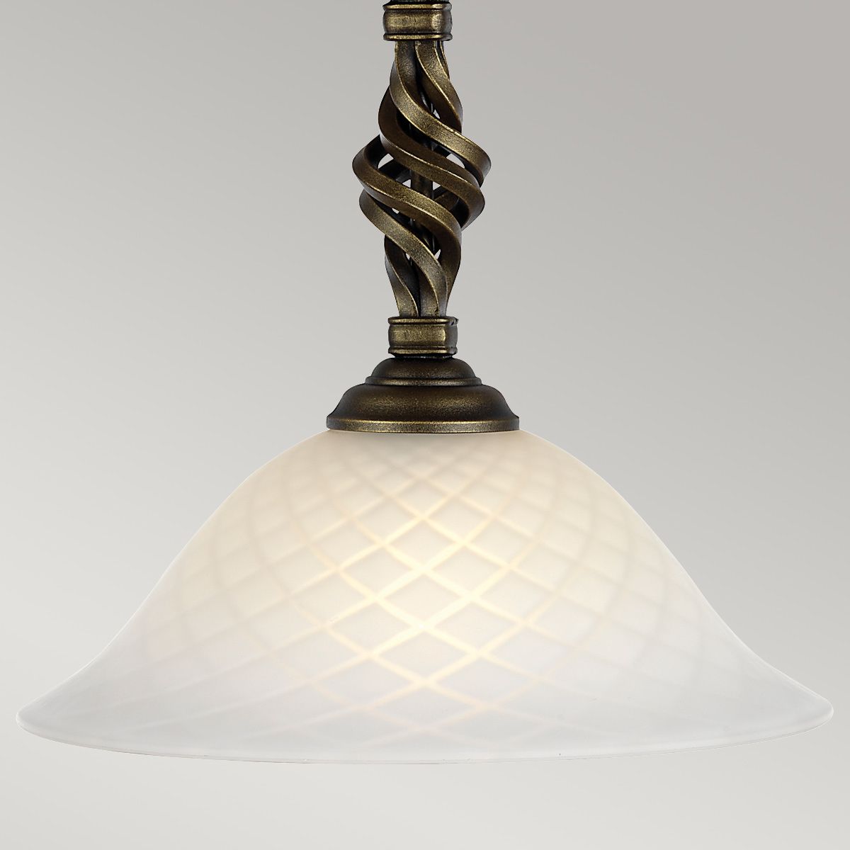 Contemporary Black/Gold Pembroke Pendant Light