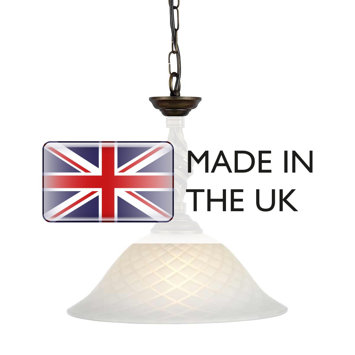 Contemporary Black/Gold Pembroke Pendant Light