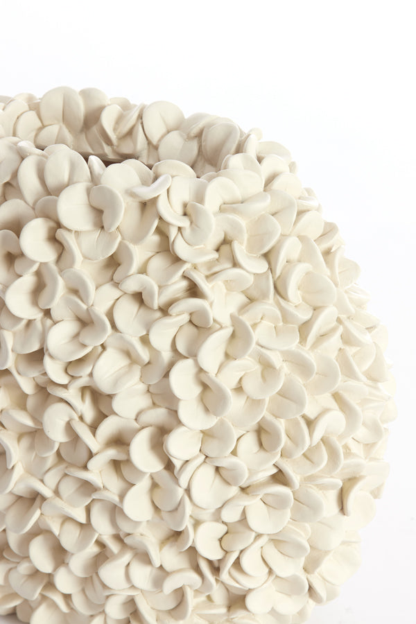 Elegant Phylia Cream Decorative Vase - 44x20.5x38.5 cm