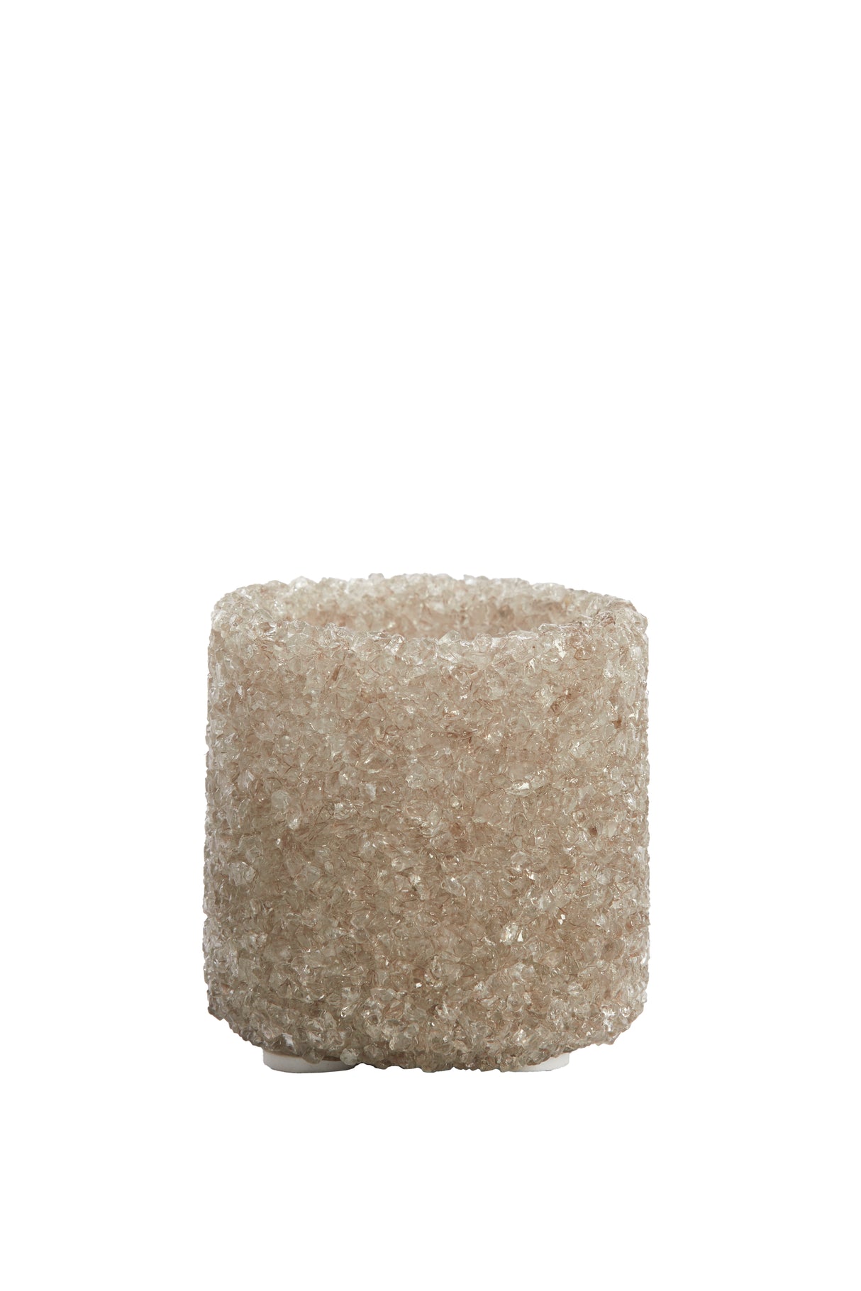 Grey Morita Glass Tealight Holder 7x7 cm