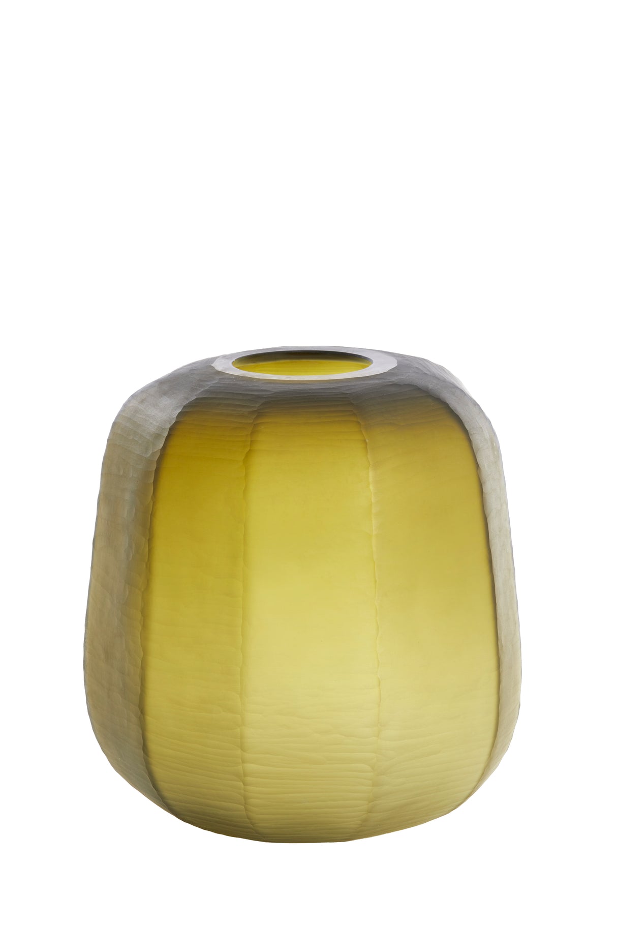 Vibrant Yellow-Green Pacengo Vase Ø33x32 cm