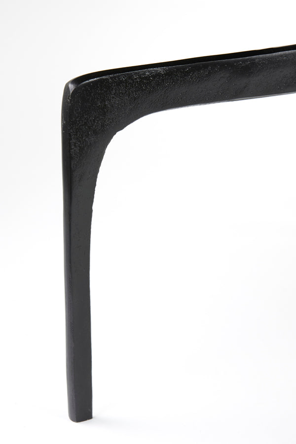 Rustic Elegance: Set of Two Dark Bronze Coffee Tables (Ø64x39 & Ø75x44 cm)