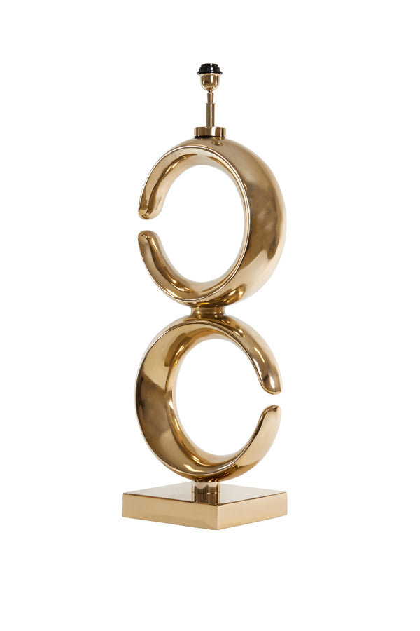 Elegant Gold Maan Lamp Base, 37x26x99 cm