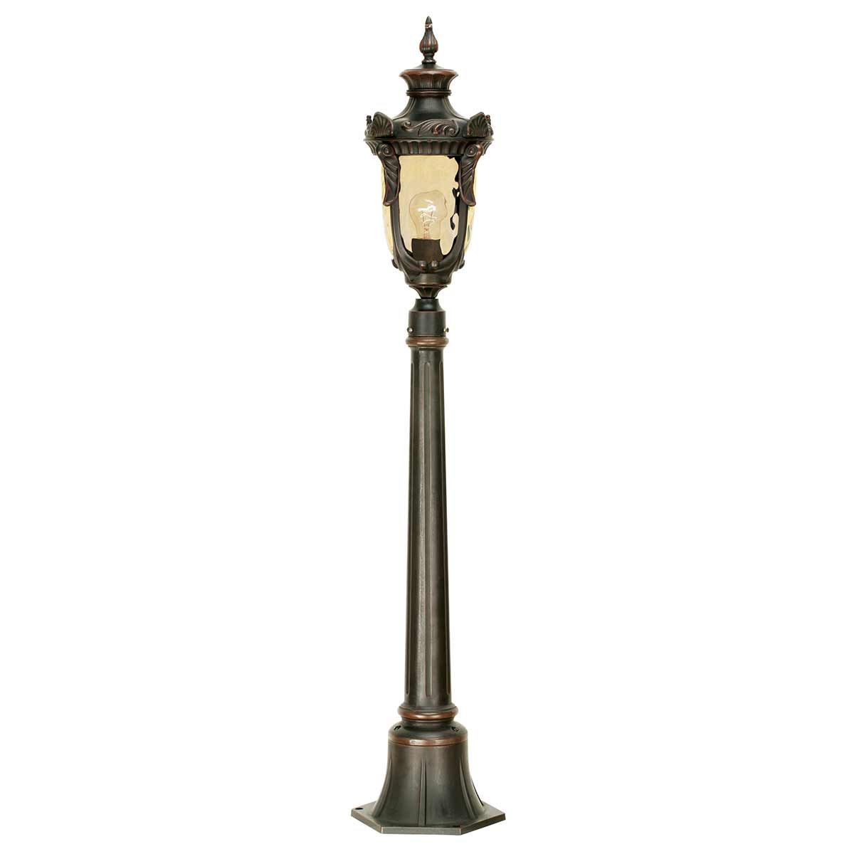 Philadelphia Medium Pillar Lantern in Old Bronze Finish
