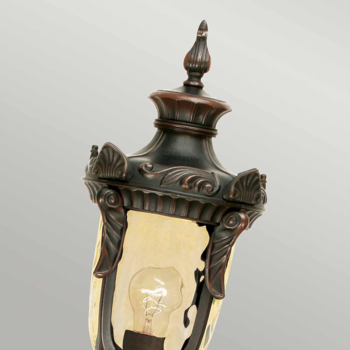 Philadelphia Medium Pillar Lantern in Old Bronze Finish