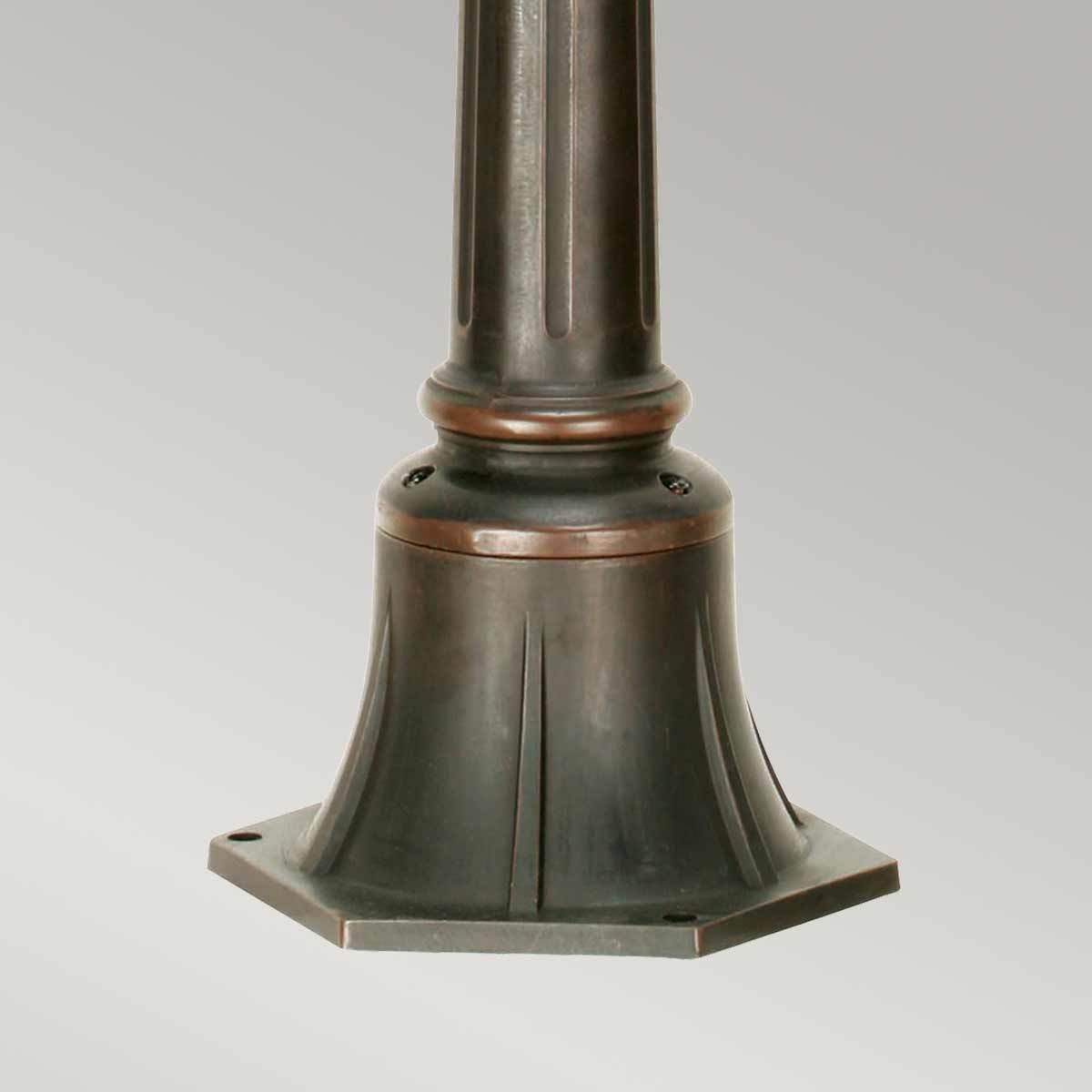 Philadelphia Medium Pillar Lantern in Old Bronze Finish