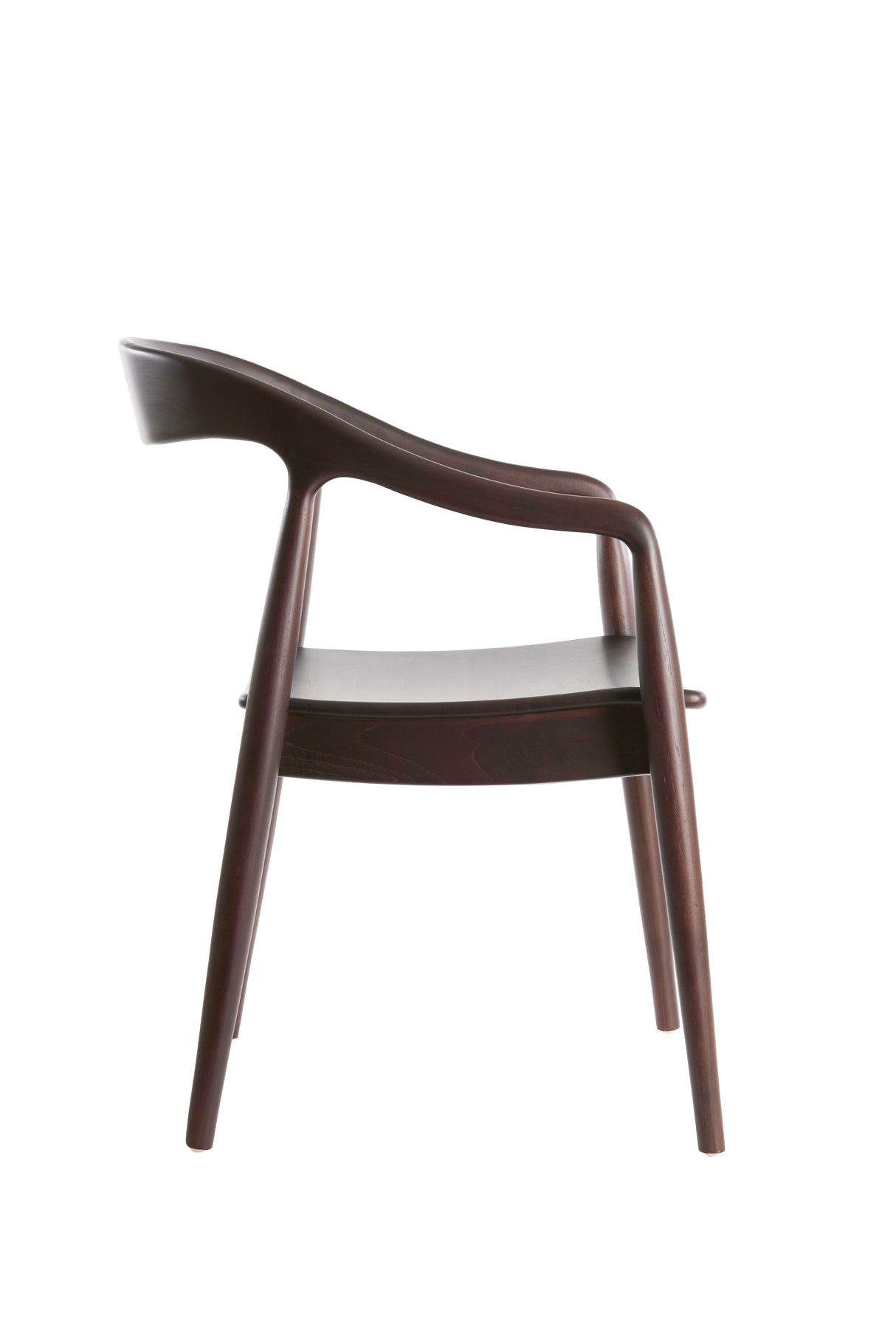 Elegant Dark Brown Palos Wood Dining Chair, 60x58x83 cm