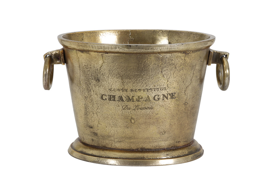 Vintage Bronze Crystal Champagne Chiller 39x25x25cm