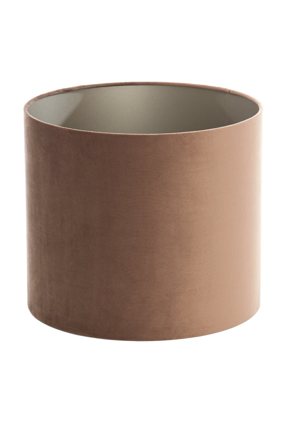Velvet Chocolate Brown Cylindrical Shade 35x35x30 cm