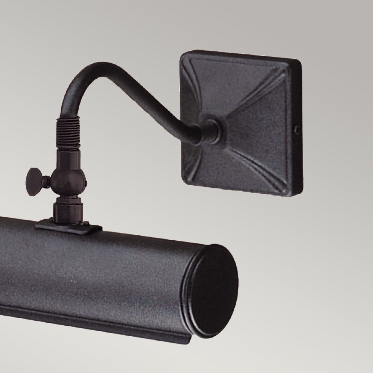 Elegant Black Iron Picture Light (190mm)