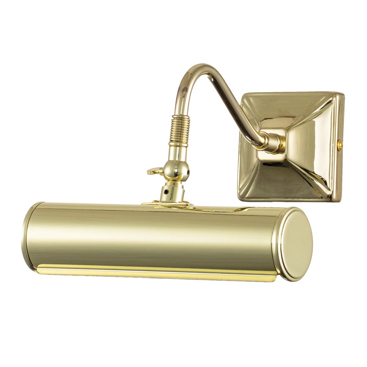 Refined Elegance 1-Light Small Polished Brass Picture Lamp (190mm)