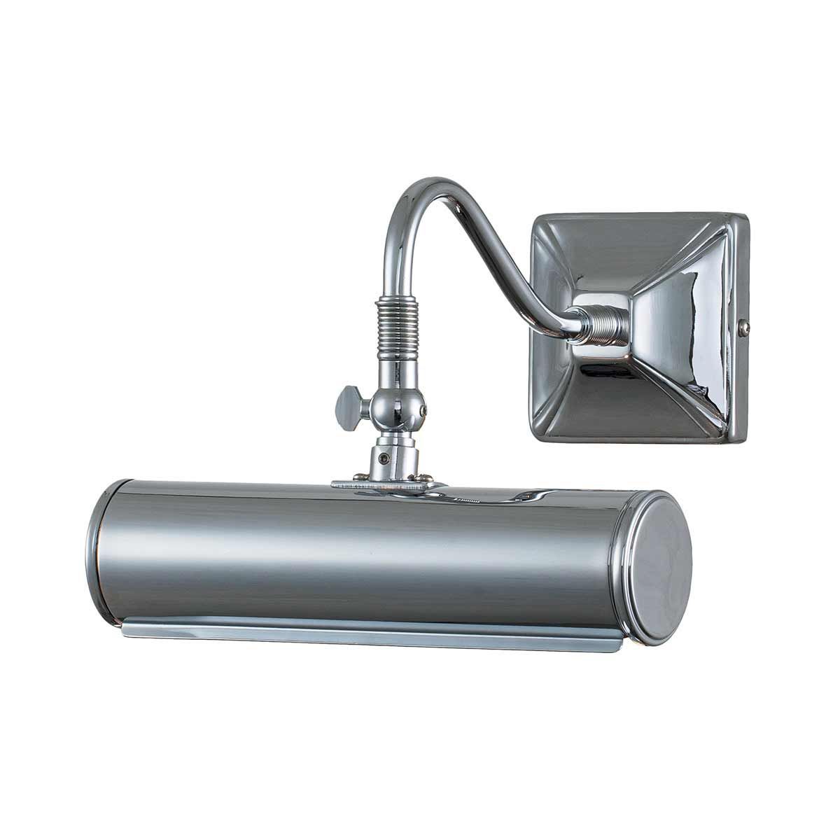Sleek Polished Chrome Picture Light, 1 Light, Compact Design (190mm)