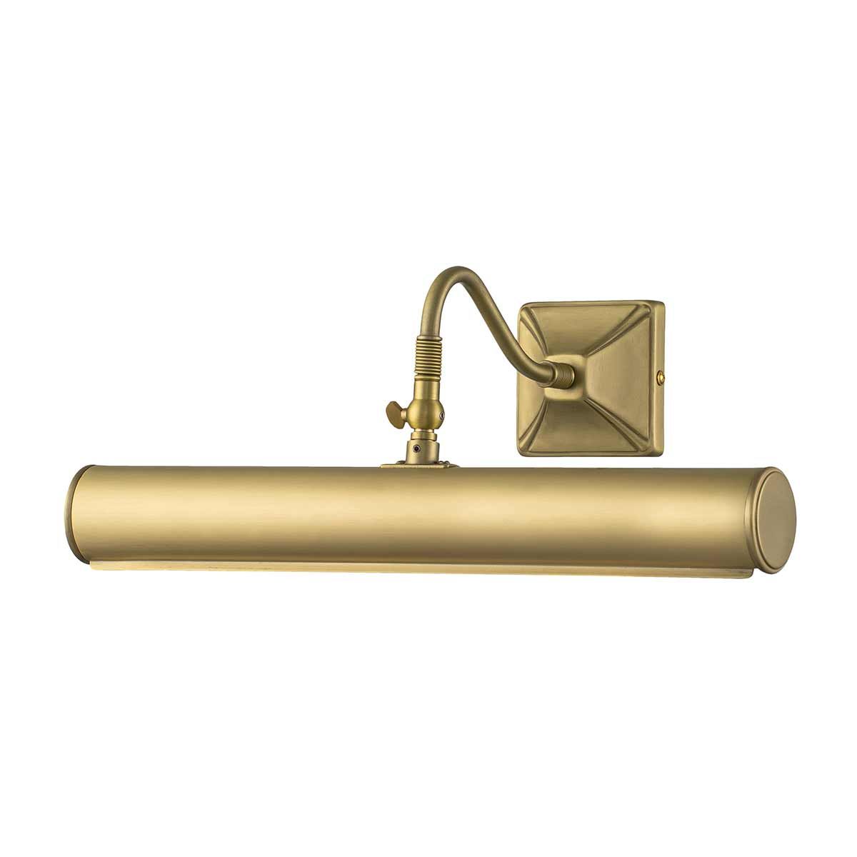 Elegant Brushed Brass Double Picture Light - 2-Arm Large Edition