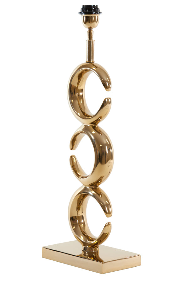 Elegant Light Gold Maan Lamp Base 23x13x65 cm