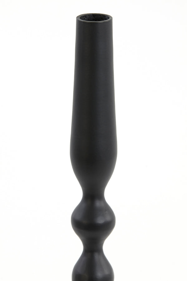 Tall Matte Black Candle Holder - Palona Design Ø9x50 cm