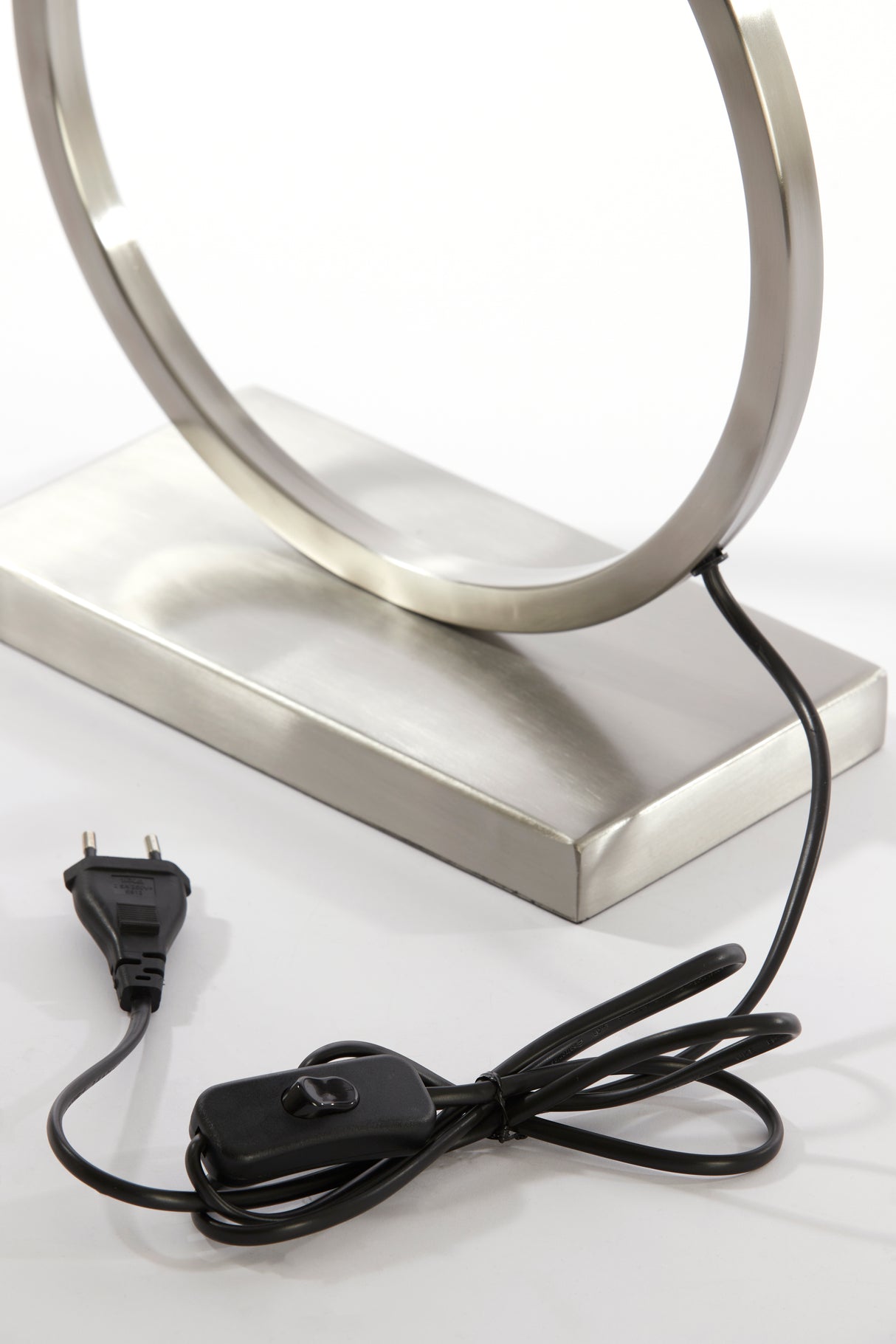 Nickel Satin Liva Lamp Base, 30x13x37 cm