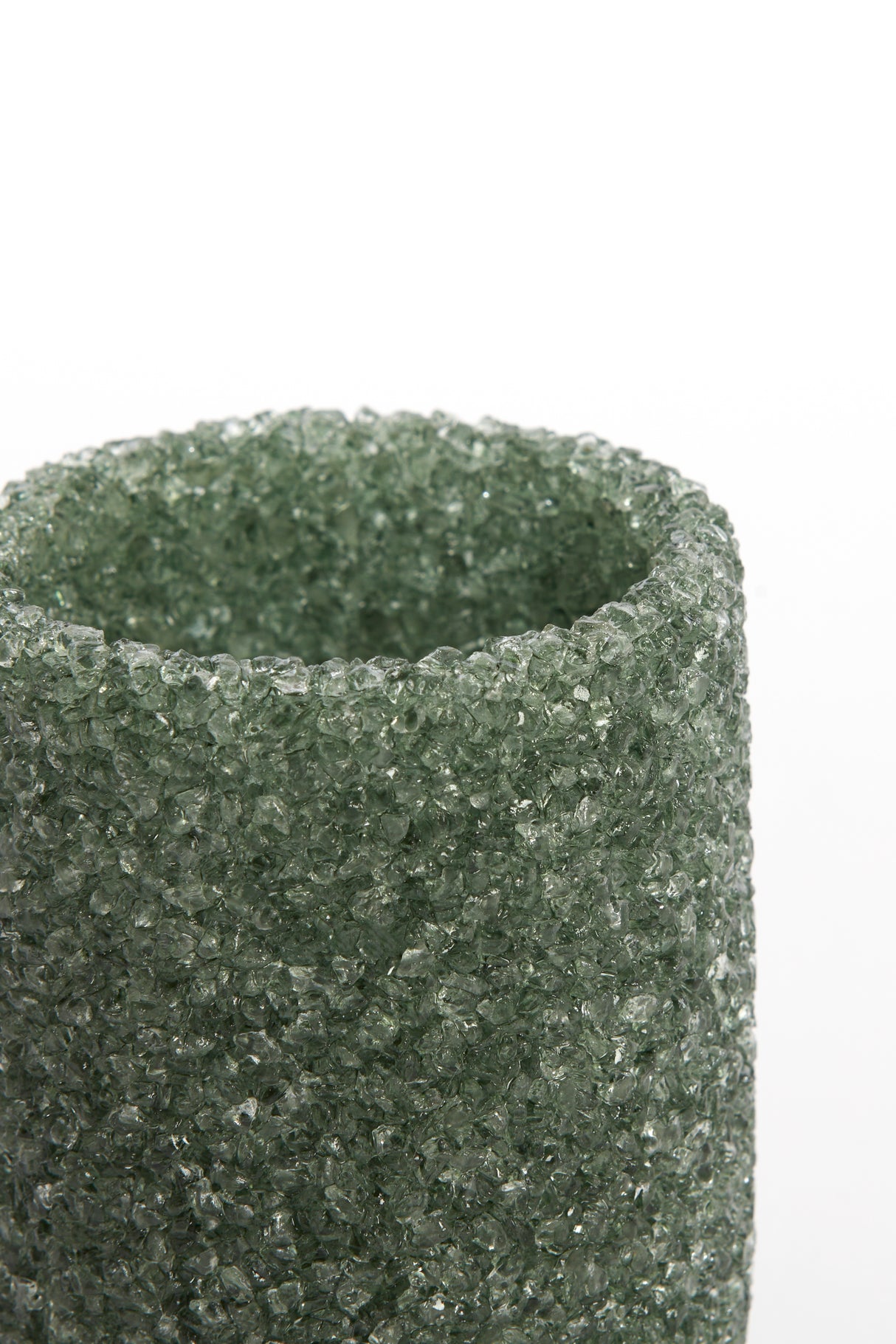 Aquamarine Glass Tealight Holder Ø7x7 cm - Morita Collection