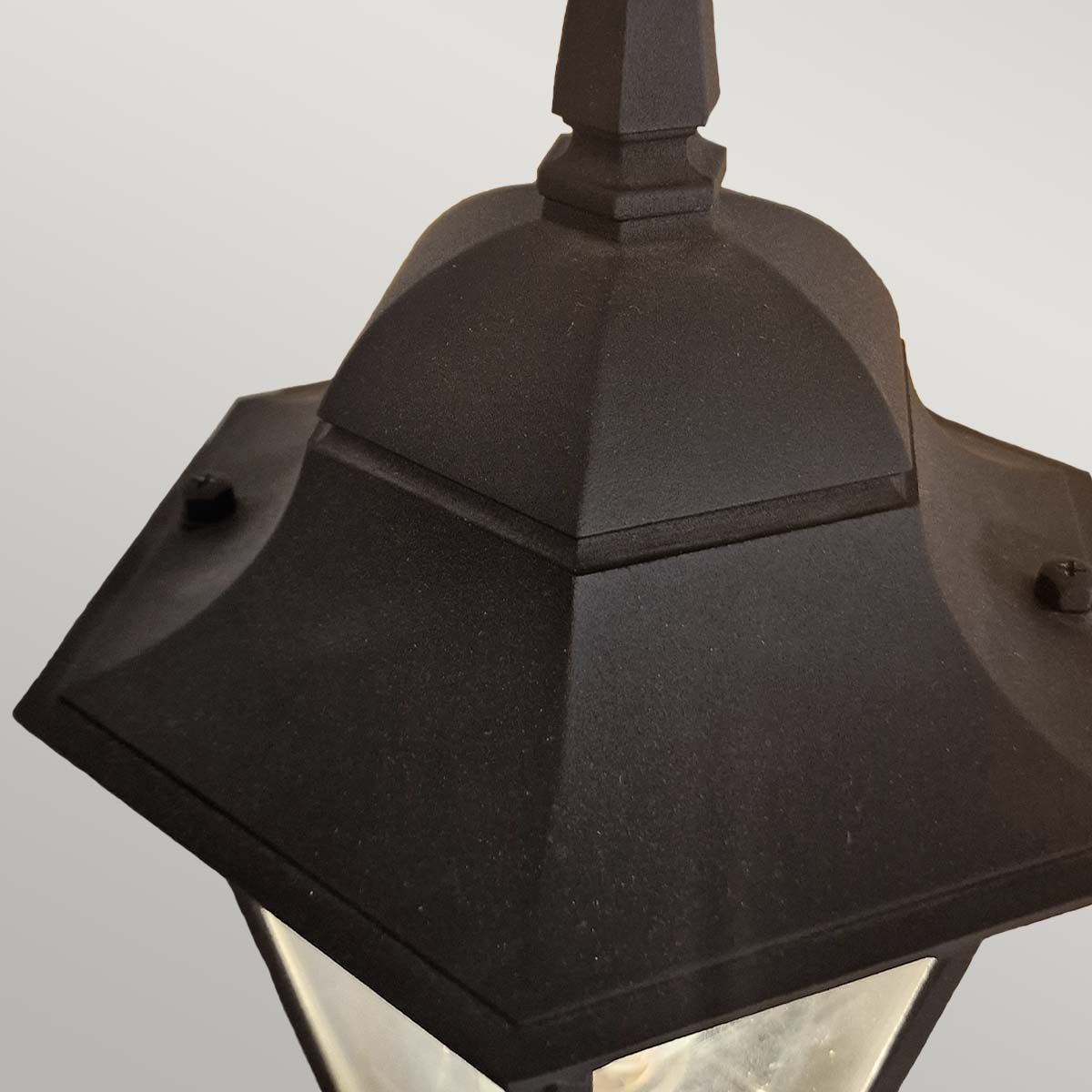 Elegant Black Parish Down Wall Lantern