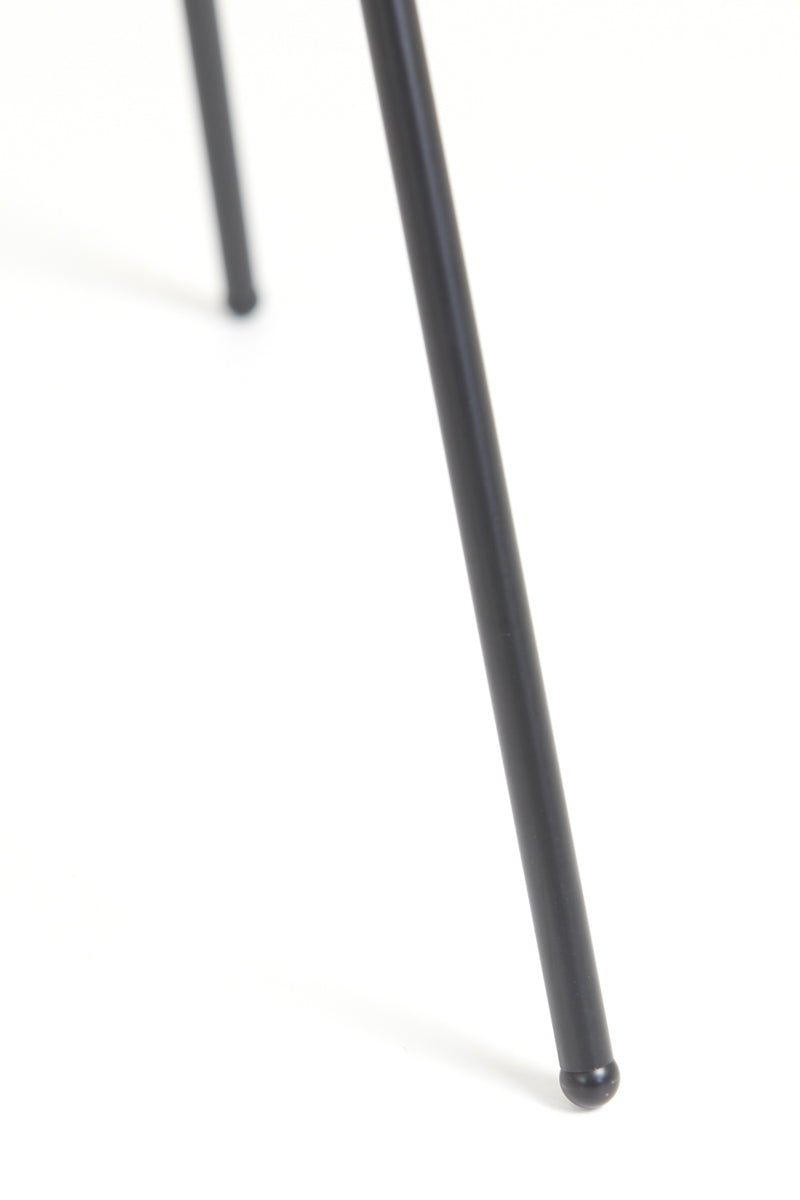 Tripod Floor Lamp with Smoked Glass Shade and Matte Black Finish, Ø42x146 cm Mayson
