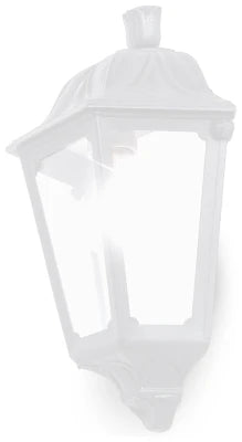 Iesse Classic White Half Lantern with Clear Diffuser