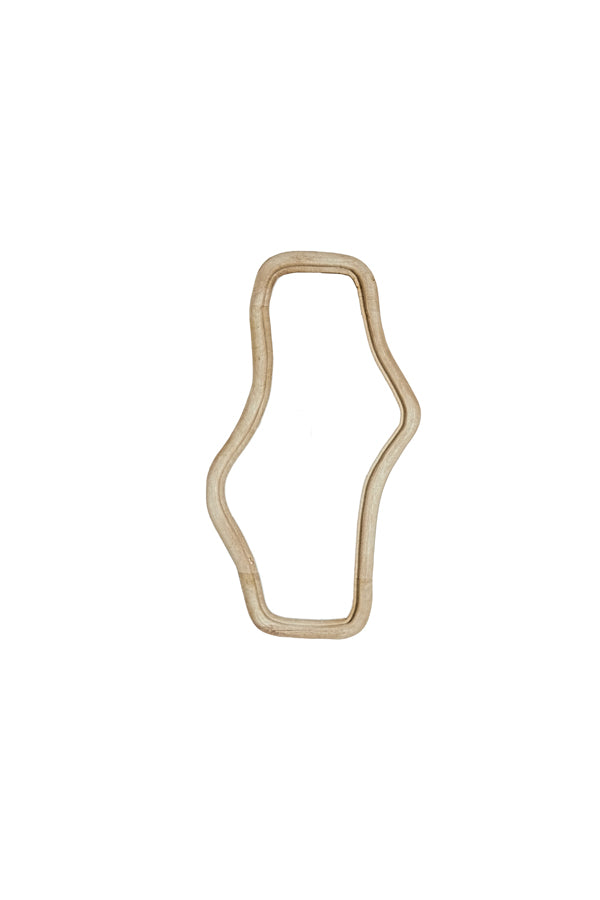 Natural Matt Wood Mirror Celano 80x44x4 cm