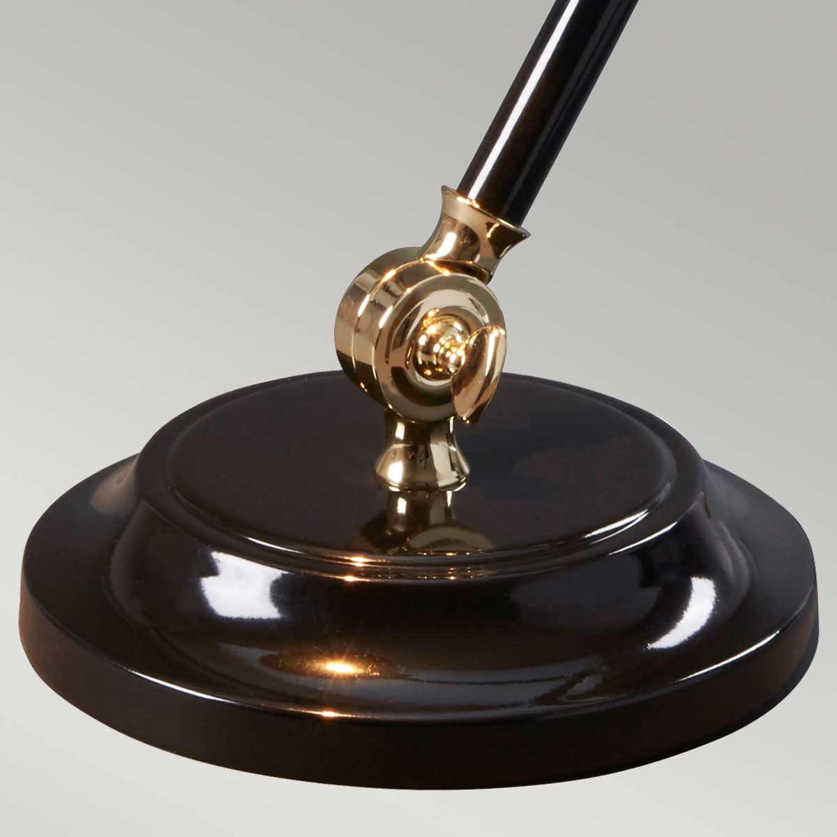 Provence Element Compact Table Lamp in Black and Polished Brass