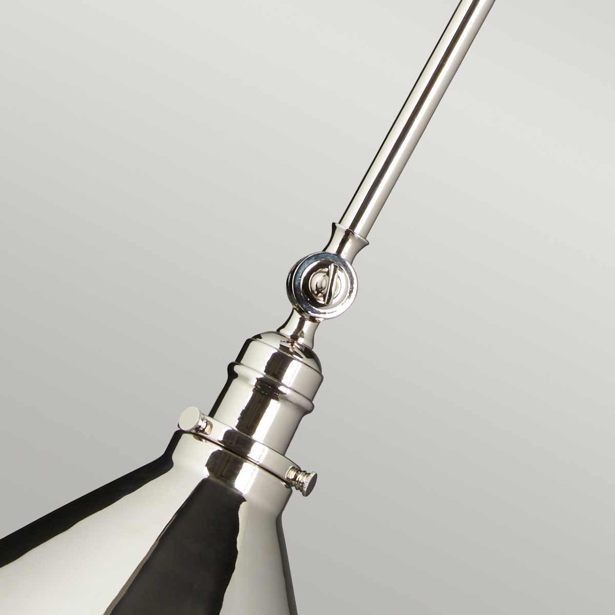 Provence Grande Adjustable Wall/Pendant Light in Polished Nickel