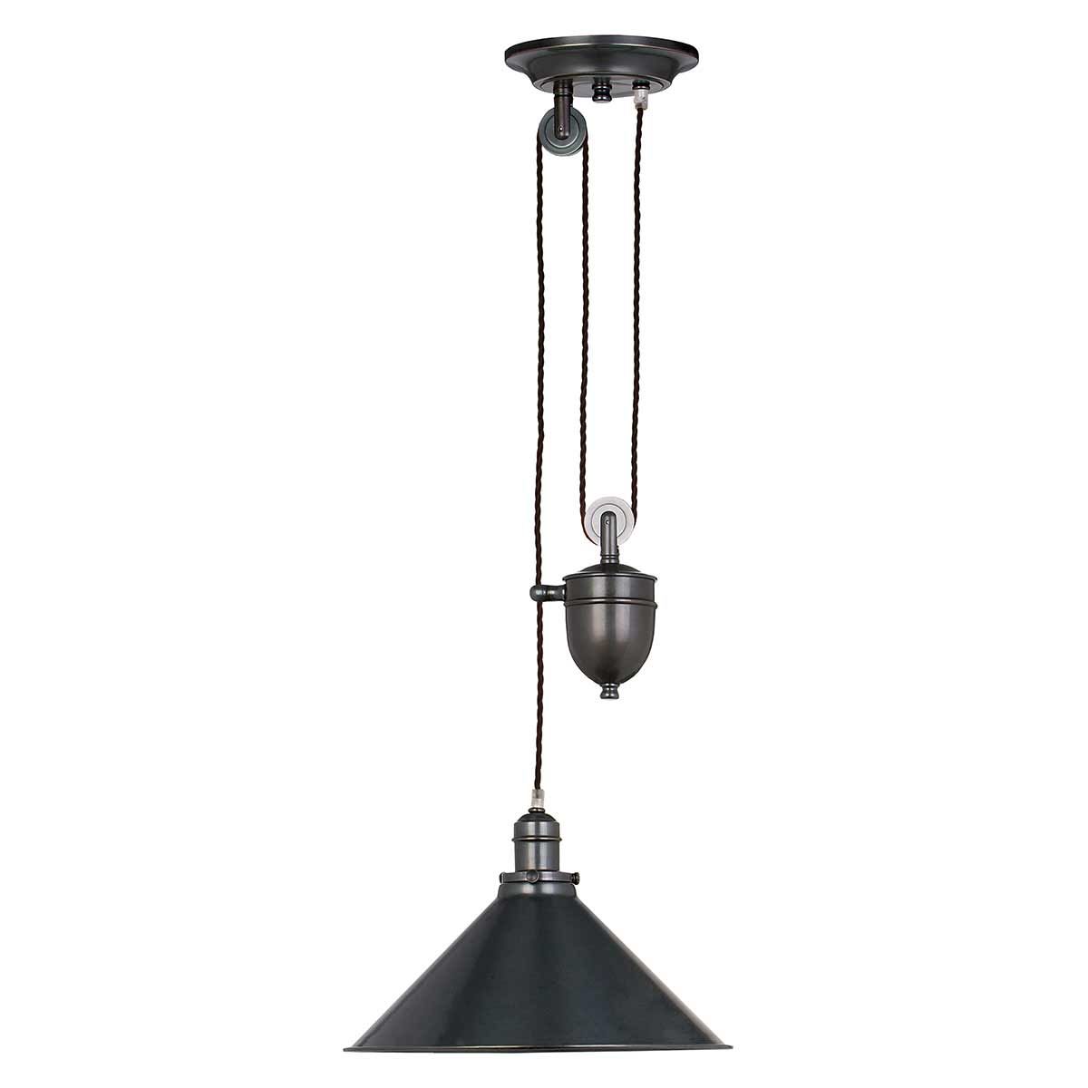 Vintage French-Inspired Old Bronze Pendant Light