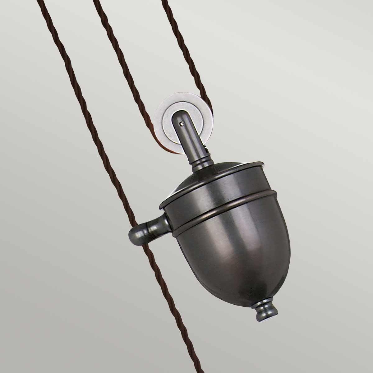 Vintage French-Inspired Old Bronze Pendant Light