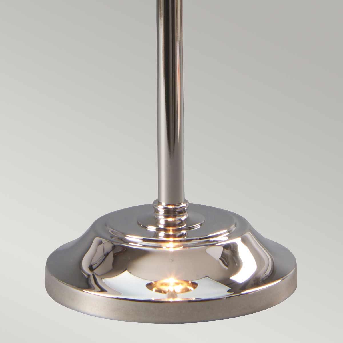 Elegant Provence Stick Lamp in Polished Nickel Finish