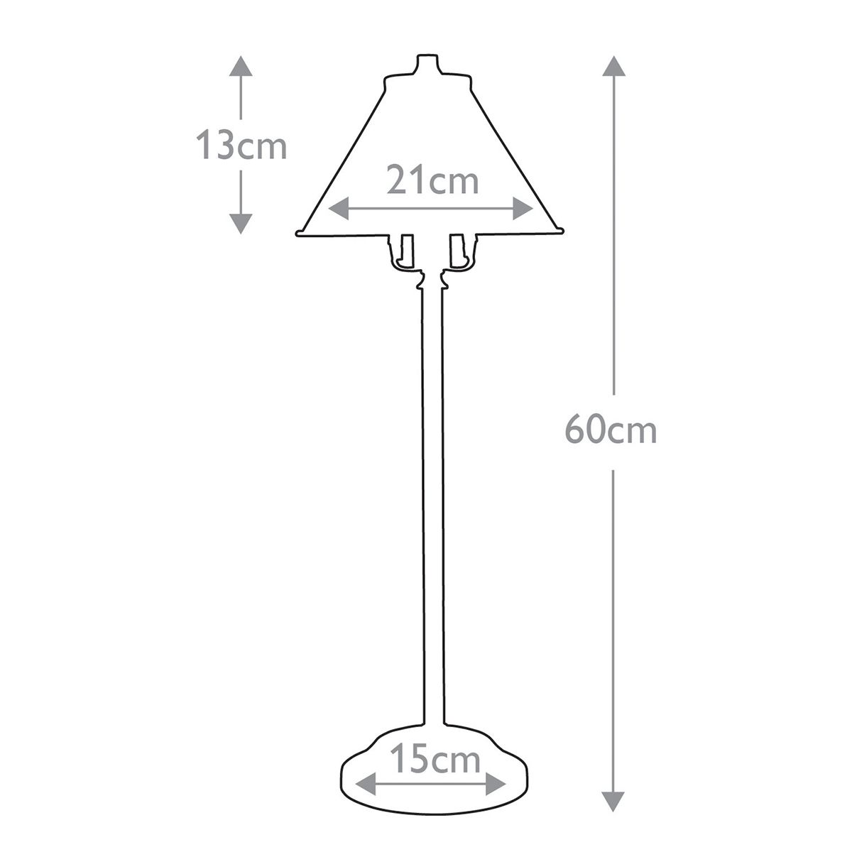 Elegant Provence Stick Lamp in Polished Nickel Finish