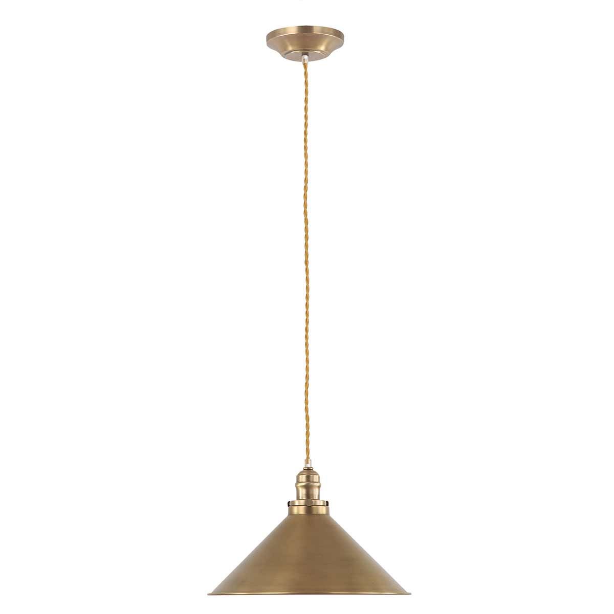 Provence Pendant Light in Vintage Brass Finish