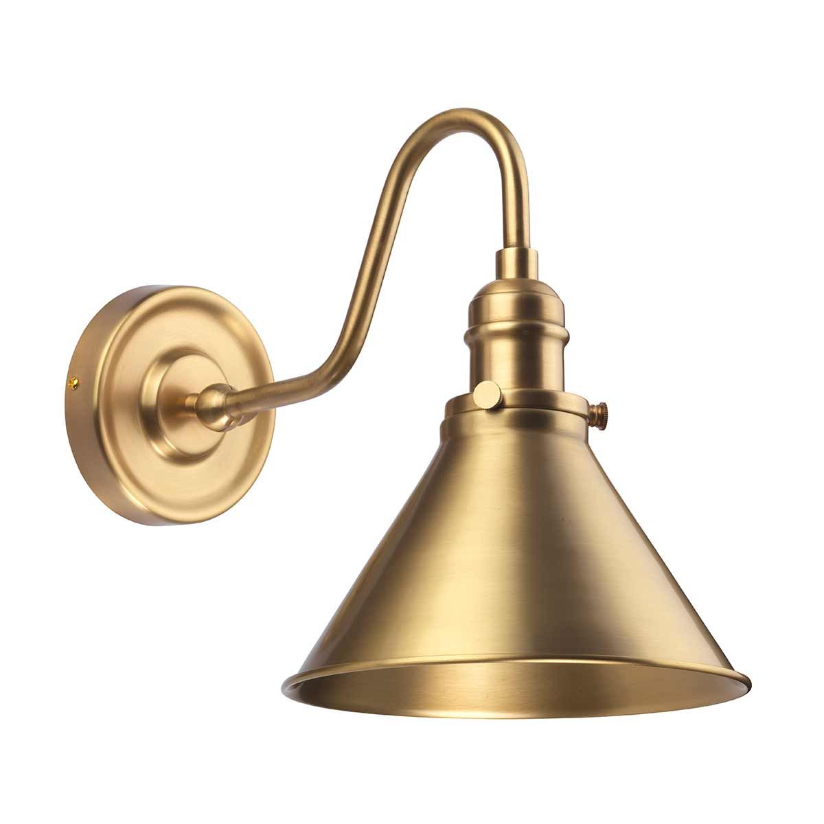 Provence One-Light Wall Sconce in Vintage Brass Finish