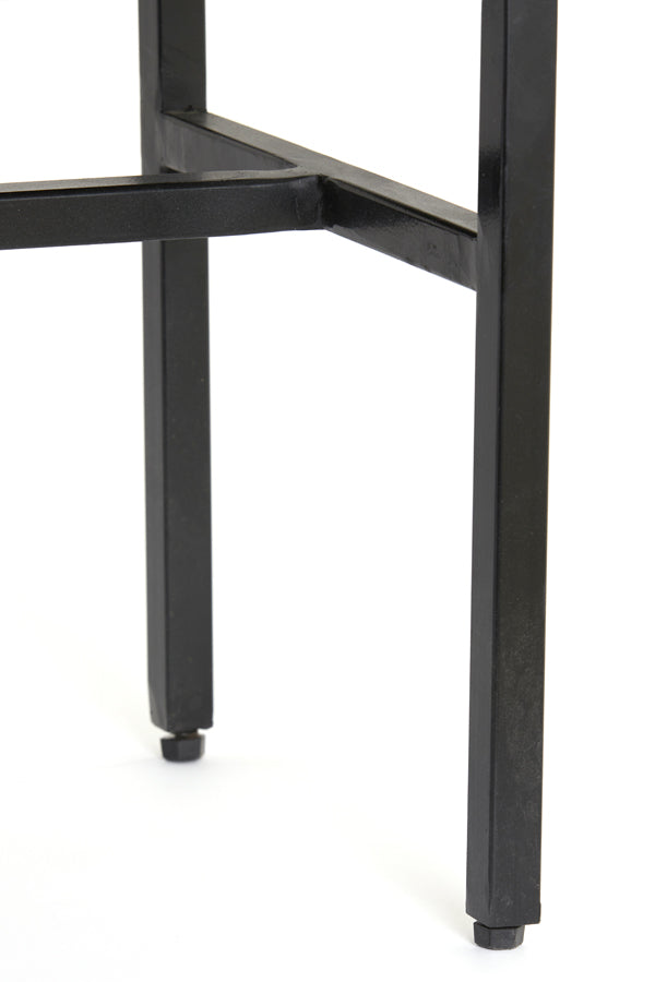Sleek Black Abage Wood Cabinet 150x40x80 cm
