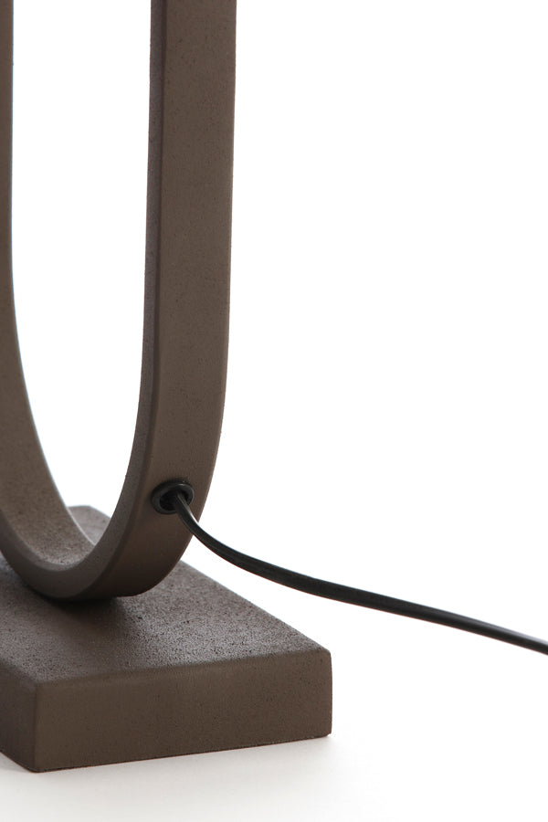 Jamiri Brown Tapered Lamp Stand - 20x10x45 cm